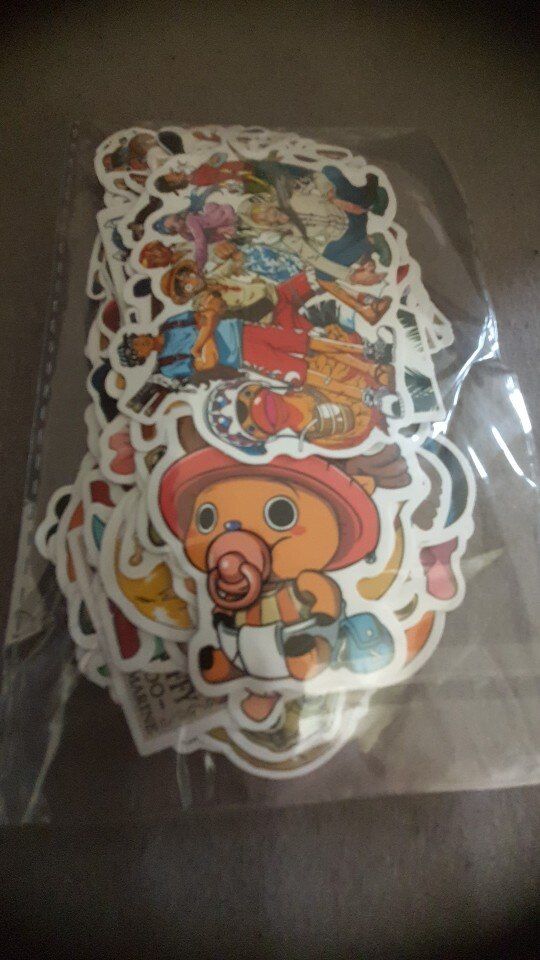 Customer photo review of Vinyl Waterproof Stickers