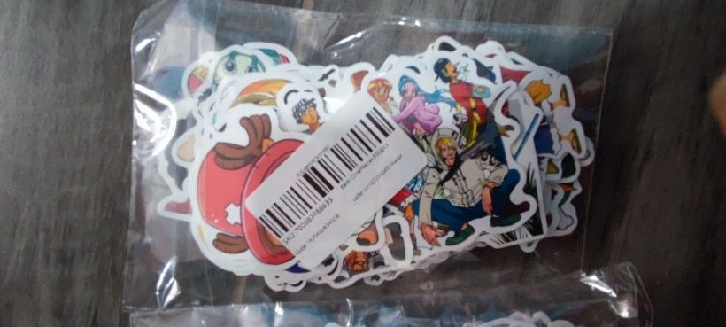 Customer photo review of Vinyl Waterproof Stickers