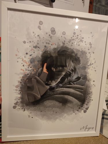 Customer photo review of Πορτραίτο Κατοικίδιου - Ακουαρέλα