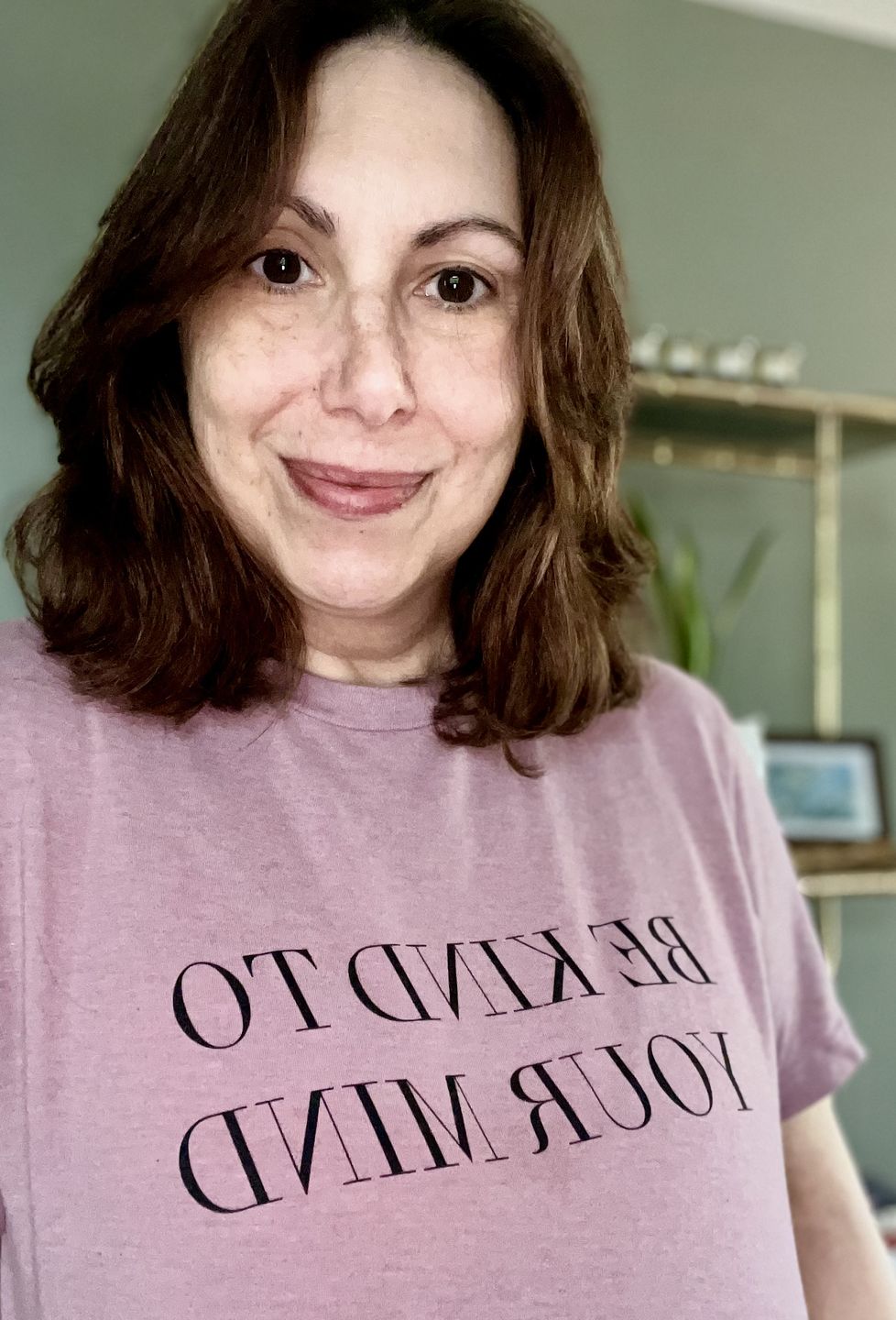 Customer photo review of Be Kind To Your Mind T-Shirt