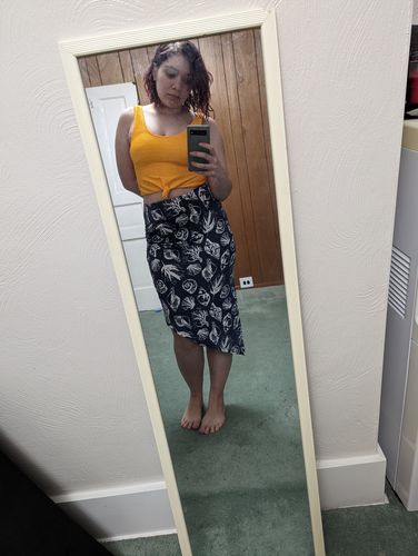Customer photo review of Traveler Top | Yellow