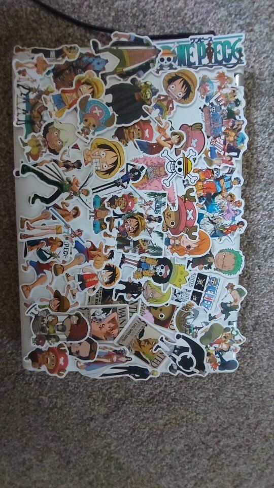 Customer photo review of Vinyl Waterproof Stickers