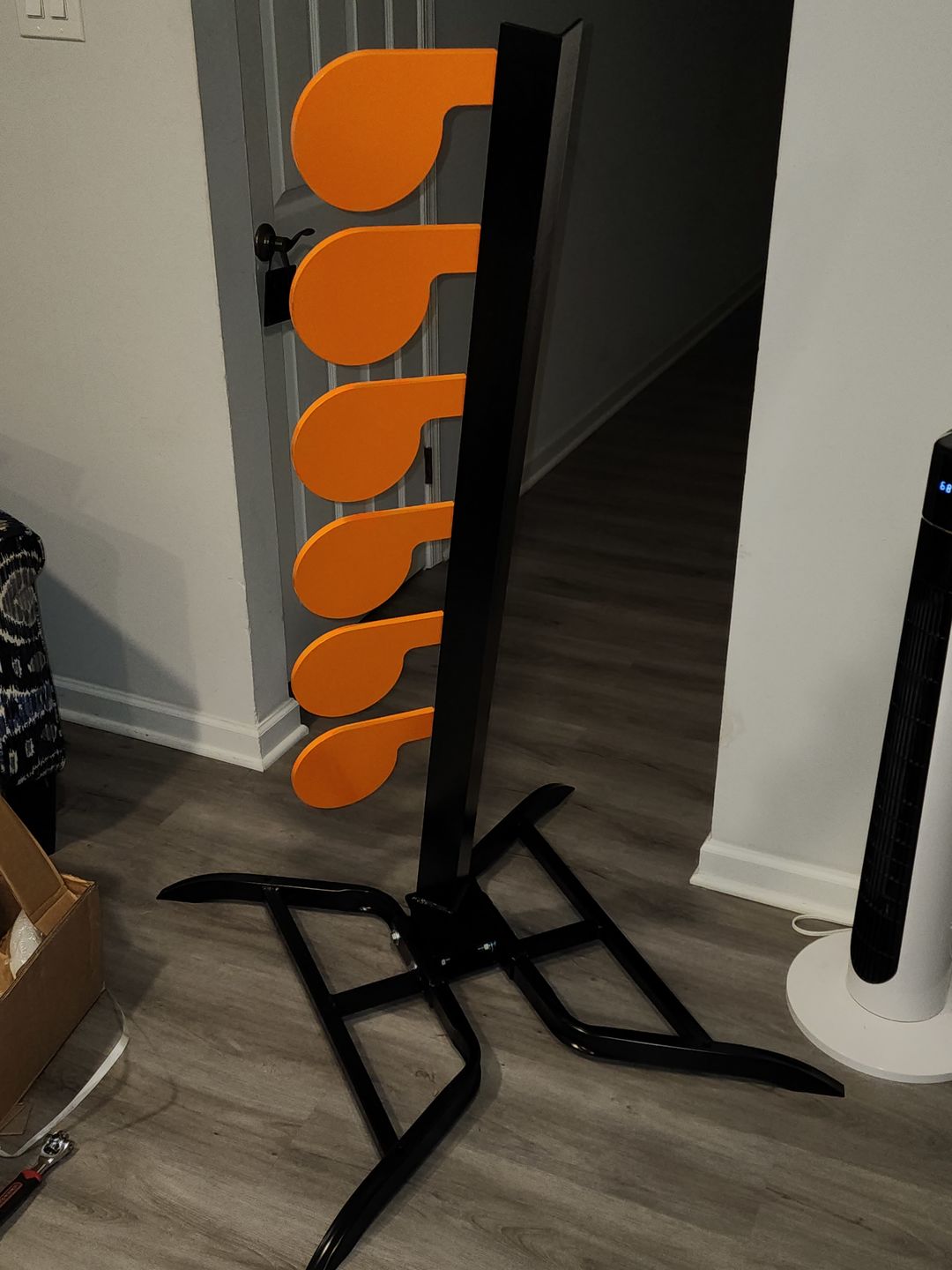 Customer photo review of 3/8" AR500 Steel Target Dueling Tree Stand
