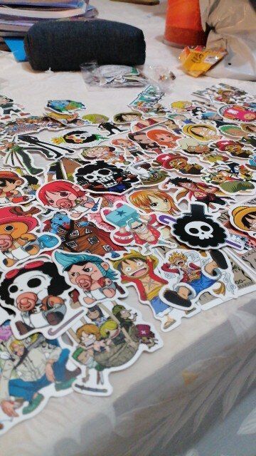 Customer photo review of Vinyl Waterproof Stickers