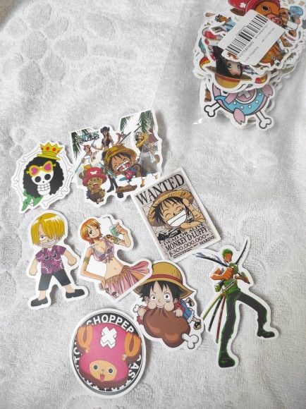 Customer photo review of Vinyl Waterproof Stickers