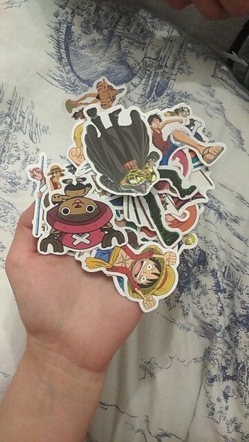 Customer photo review of Vinyl Waterproof Stickers