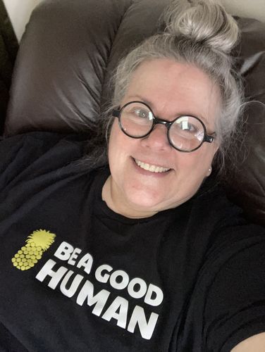 Customer photo review of Be a Good Human Softstyle T-Shirt