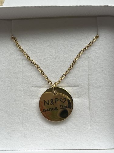 Customer photo review of Ogrlica: Handwriting