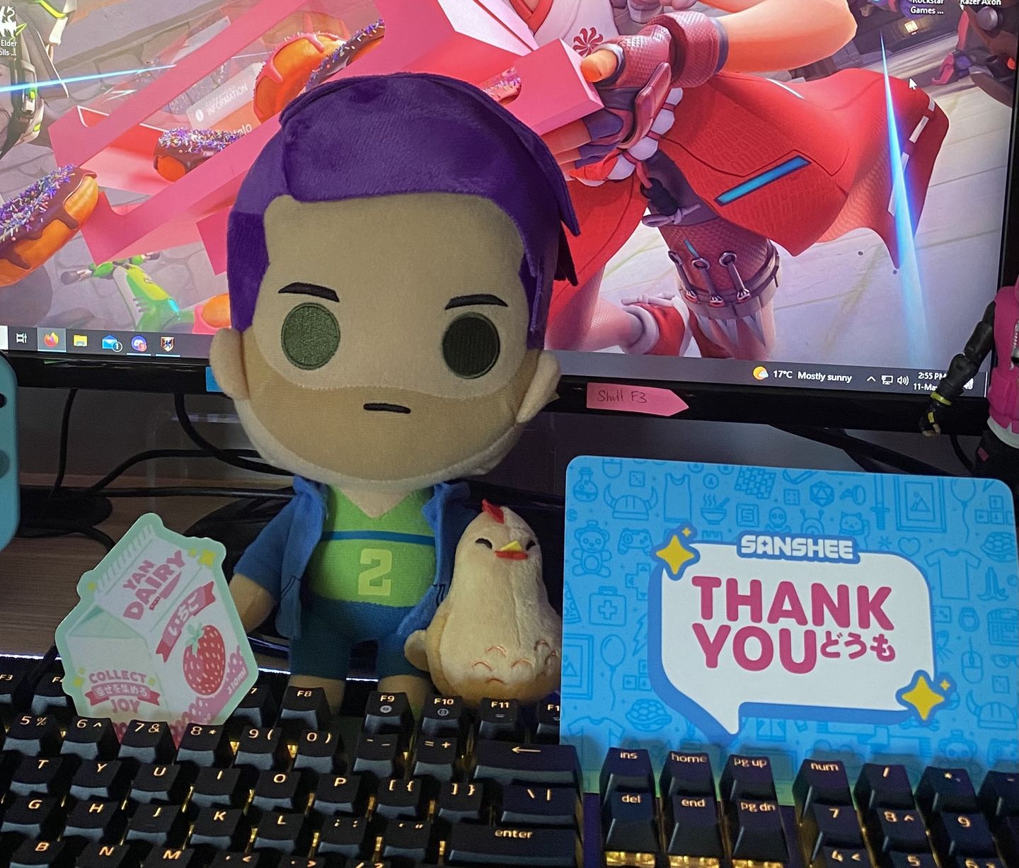 Customer photo review of Stardew Valley - Shane Collector's Plush