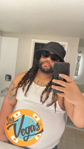 Customer photo review of Big Black Bucket Hat