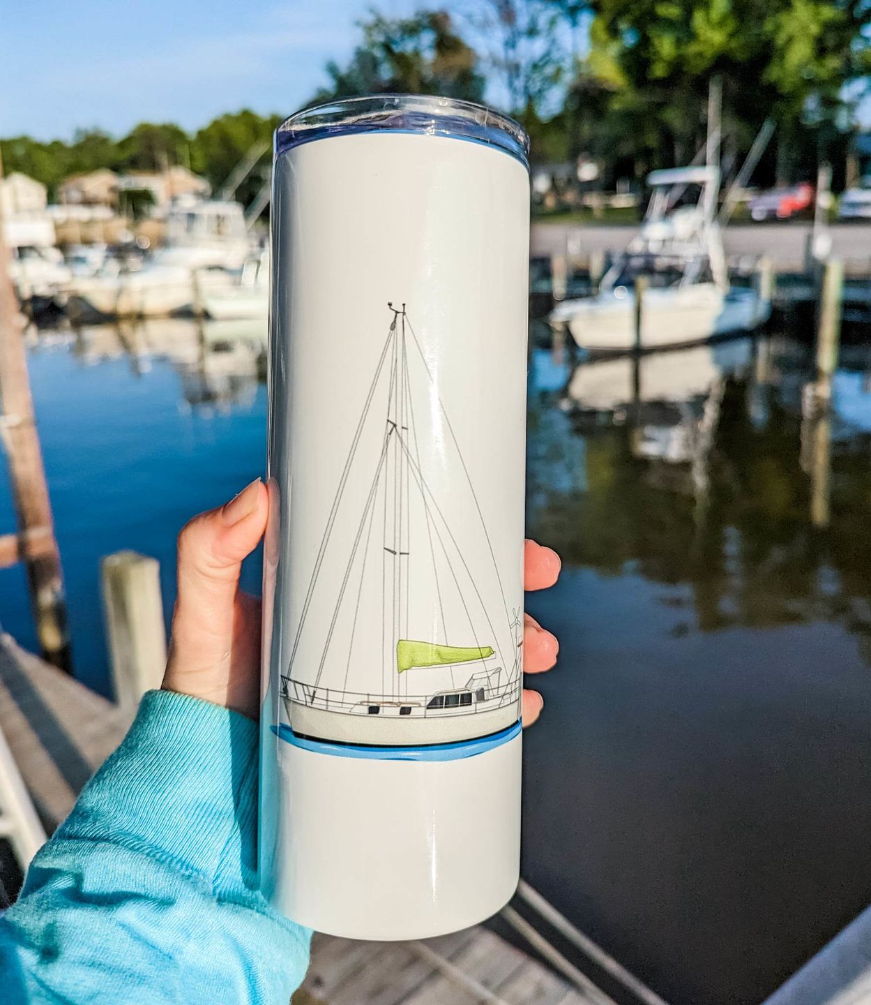 Customer photo review of Custom Skinny Tumblers