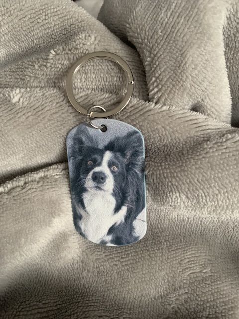 Customer photo review of Spuren im Herzen - Individueller Dog Tag Schlüsselanhänger