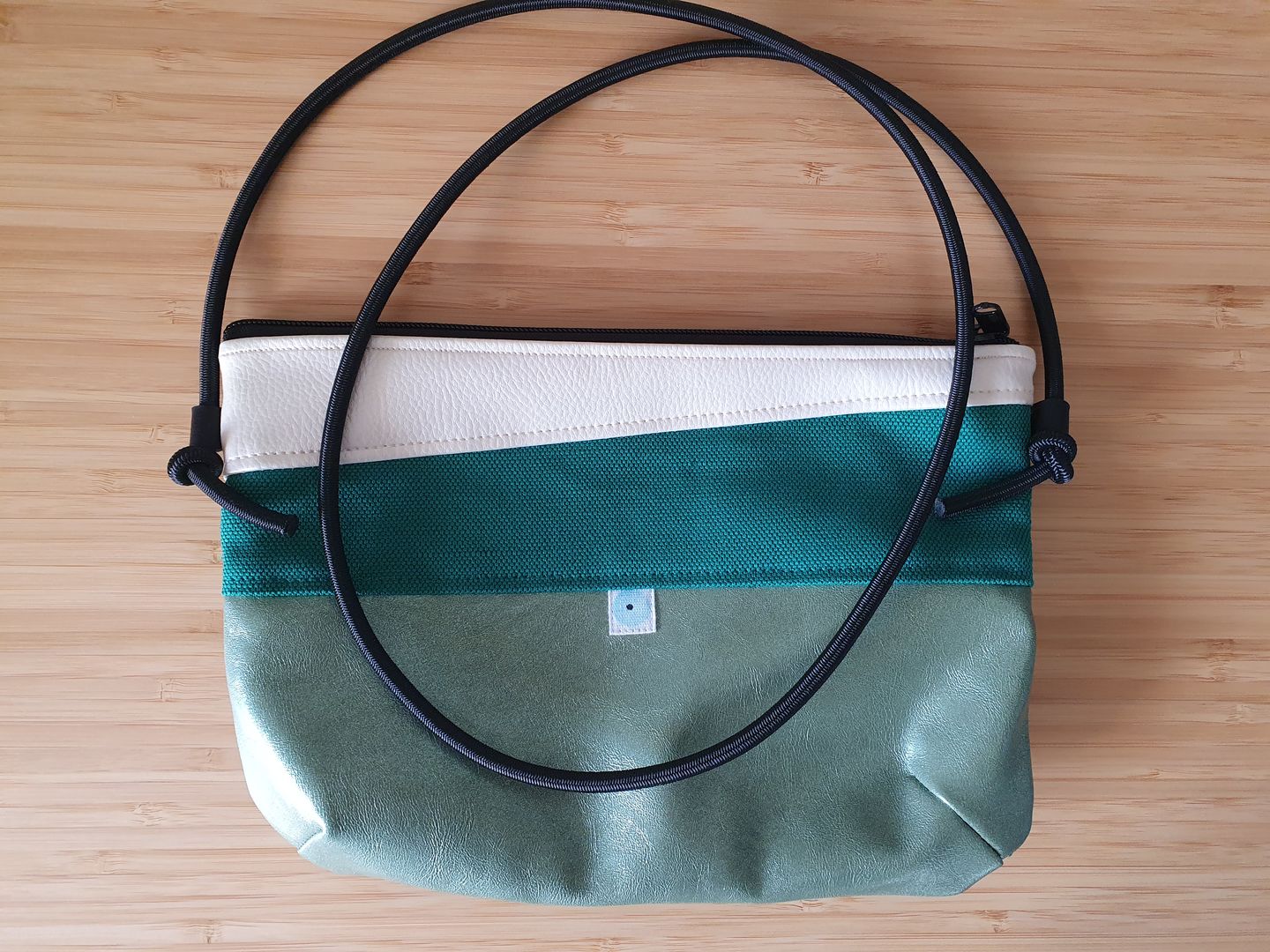 Customer photo review of MINI PIANOSA BAG verde olivo/oro/verde semeraldo