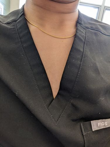 Customer photo review of curb necklace