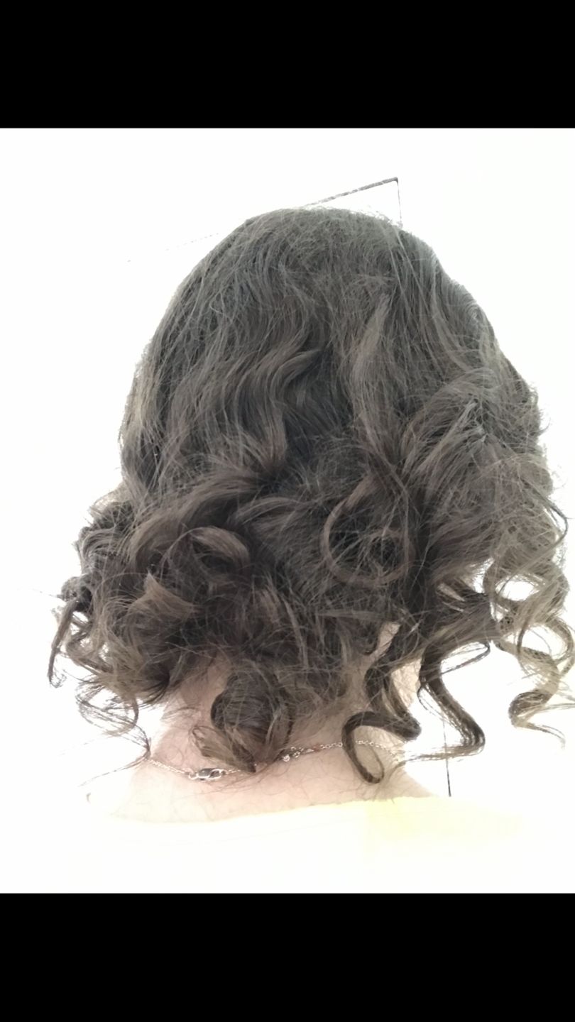 Customer photo review of Curling Headband - Black