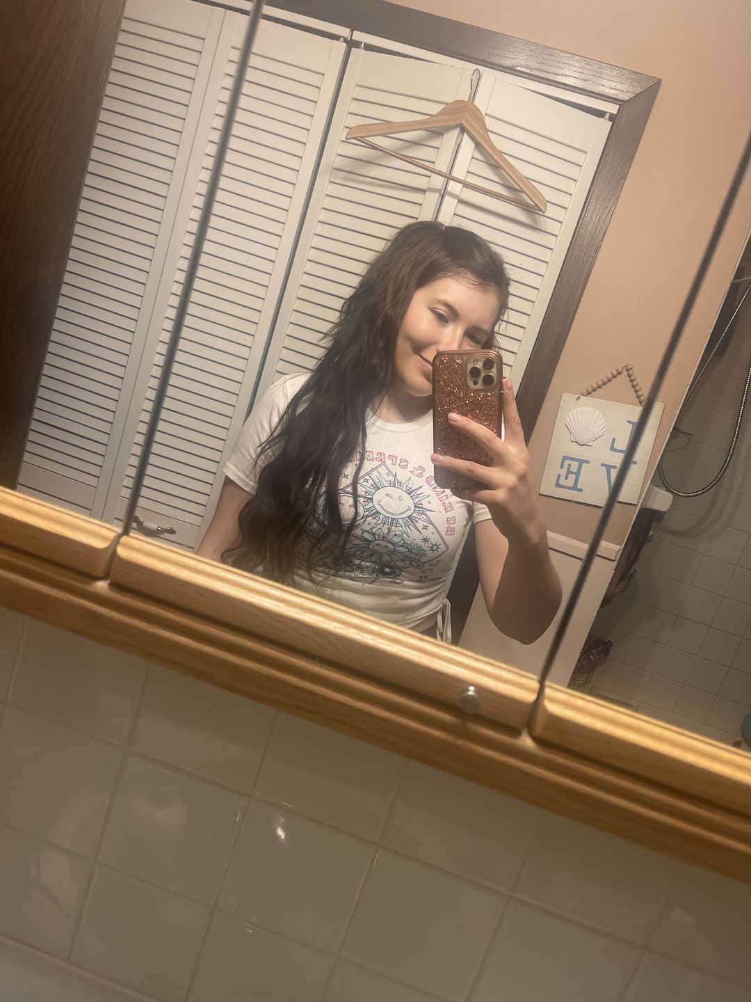 Customer photo review of 20” Dark Brown #2 Natural Wave DIY Hair Extensions Home Kit