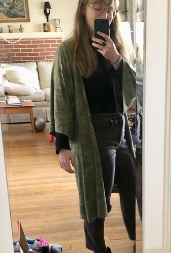 Customer photo review of Muse Duster 'Sage'