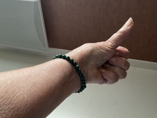 Customer photo review of BRACELET ANTI DOULEUR MALACHITE