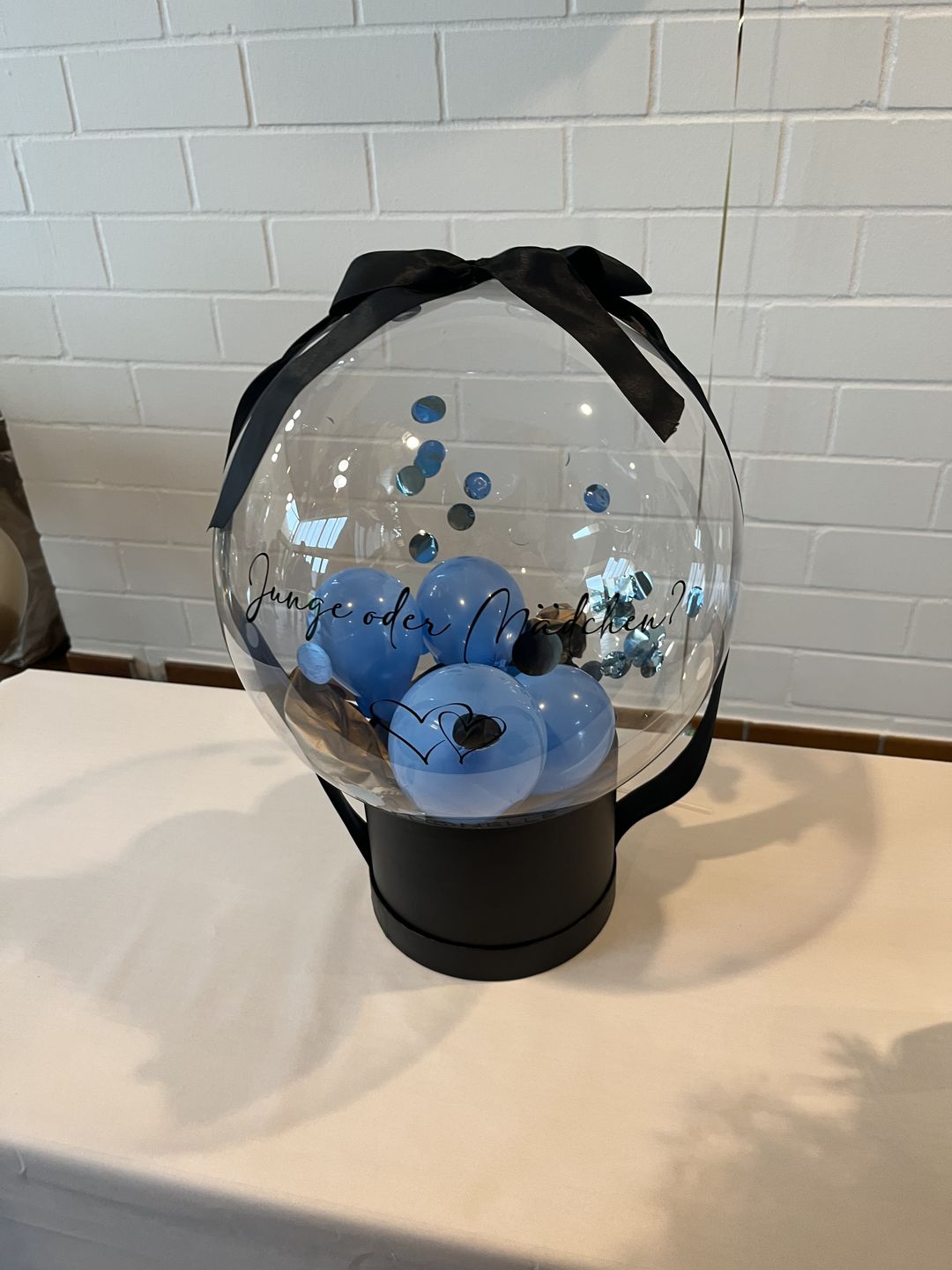 Customer photo review of Pop Up Gender Reveal Ballon