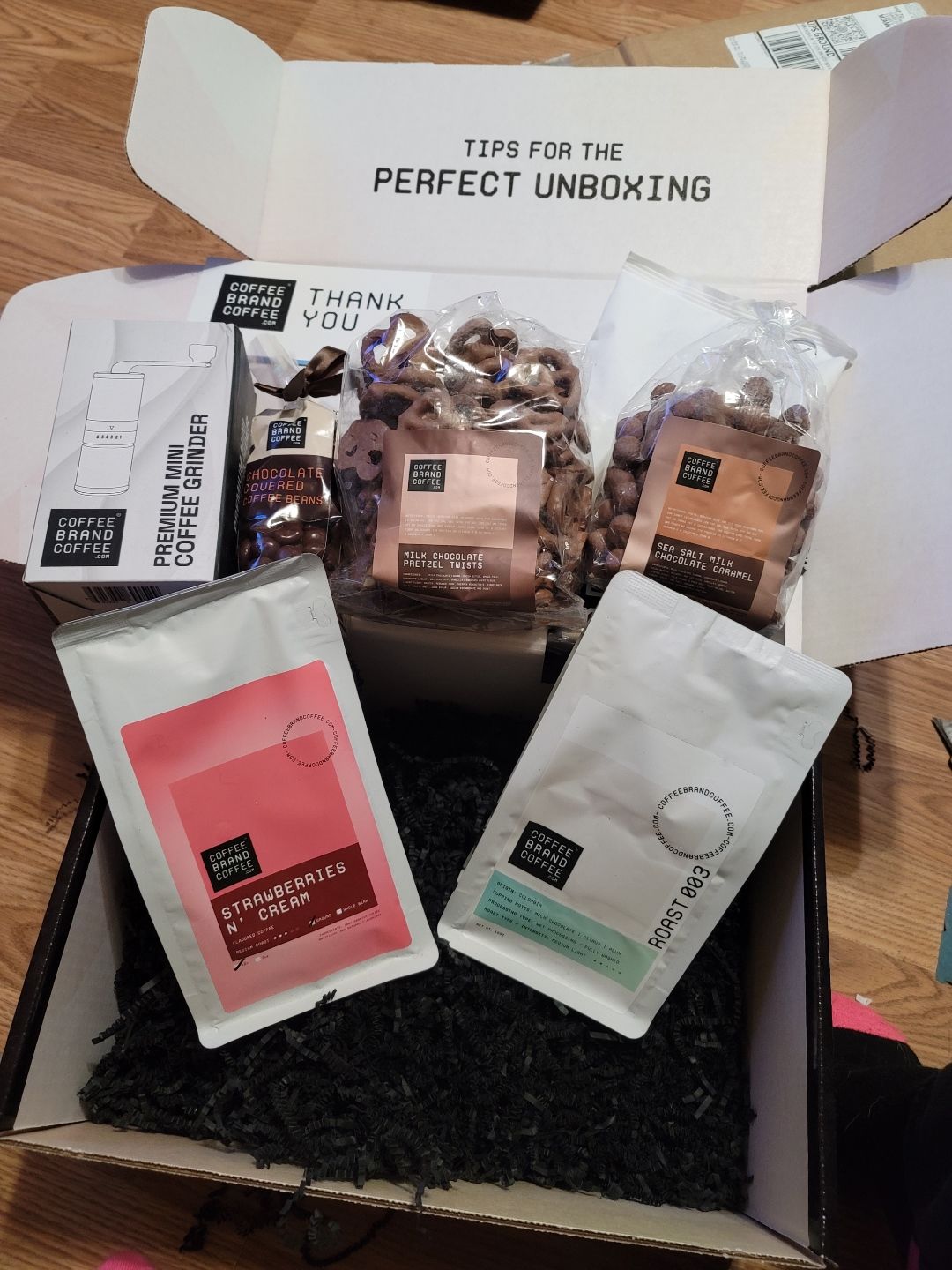 Customer photo review of Strawberries 'n Cream Flavored Coffee