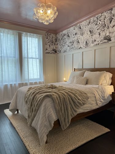 Customer photo review of Modern Decorative Swirled Glass Cluster Bubble Chandelier