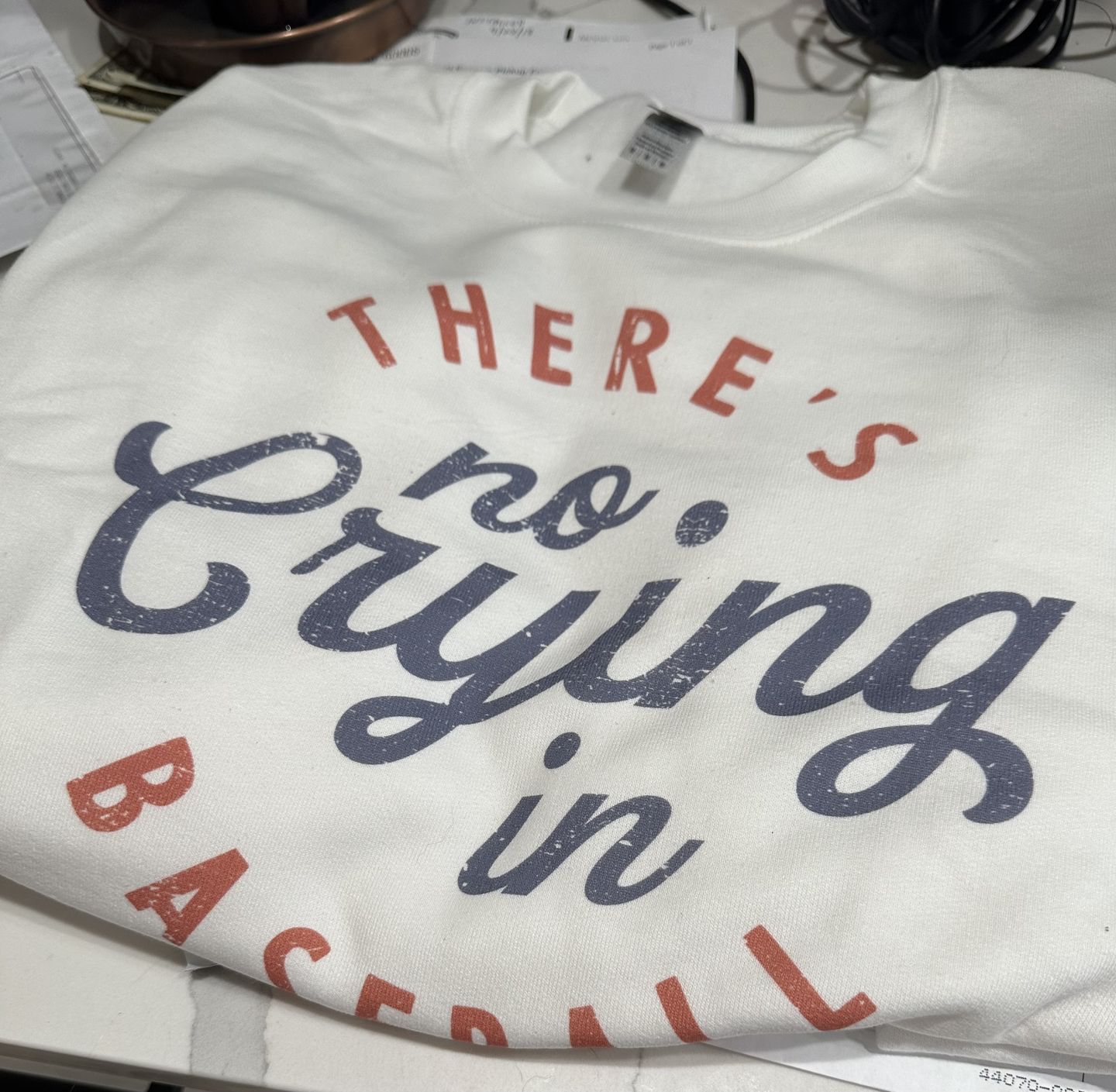 Customer photo review of There's No Crying In Baseball