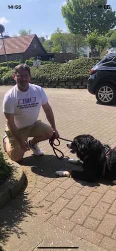 Customer photo review of Du bist nicht du wenn dein Hund nicht bei dir ist - Individuelles Damen Shirt