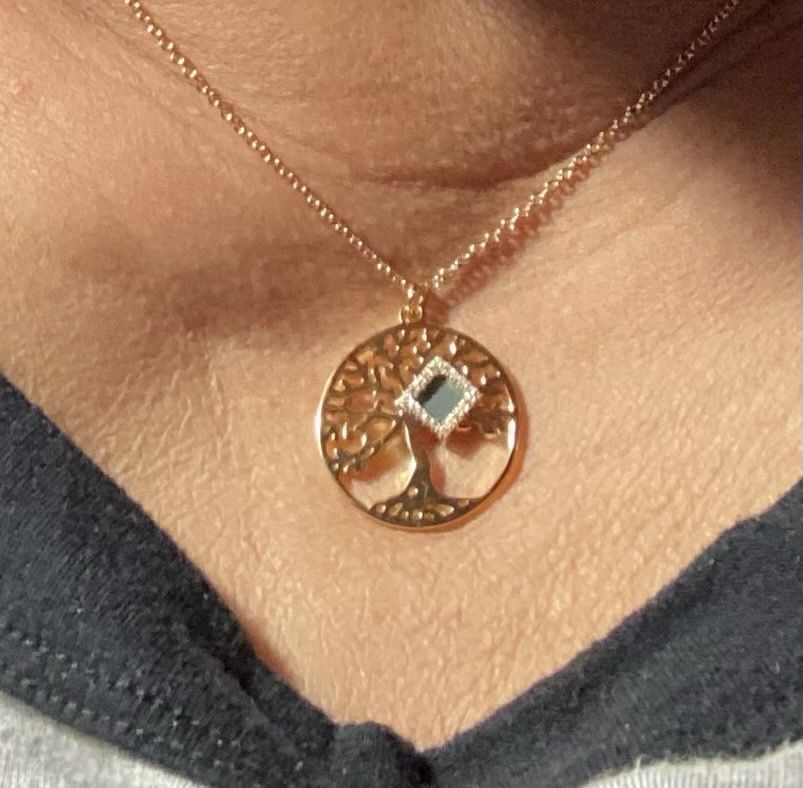 Customer photo review of Tree of Life Necklace