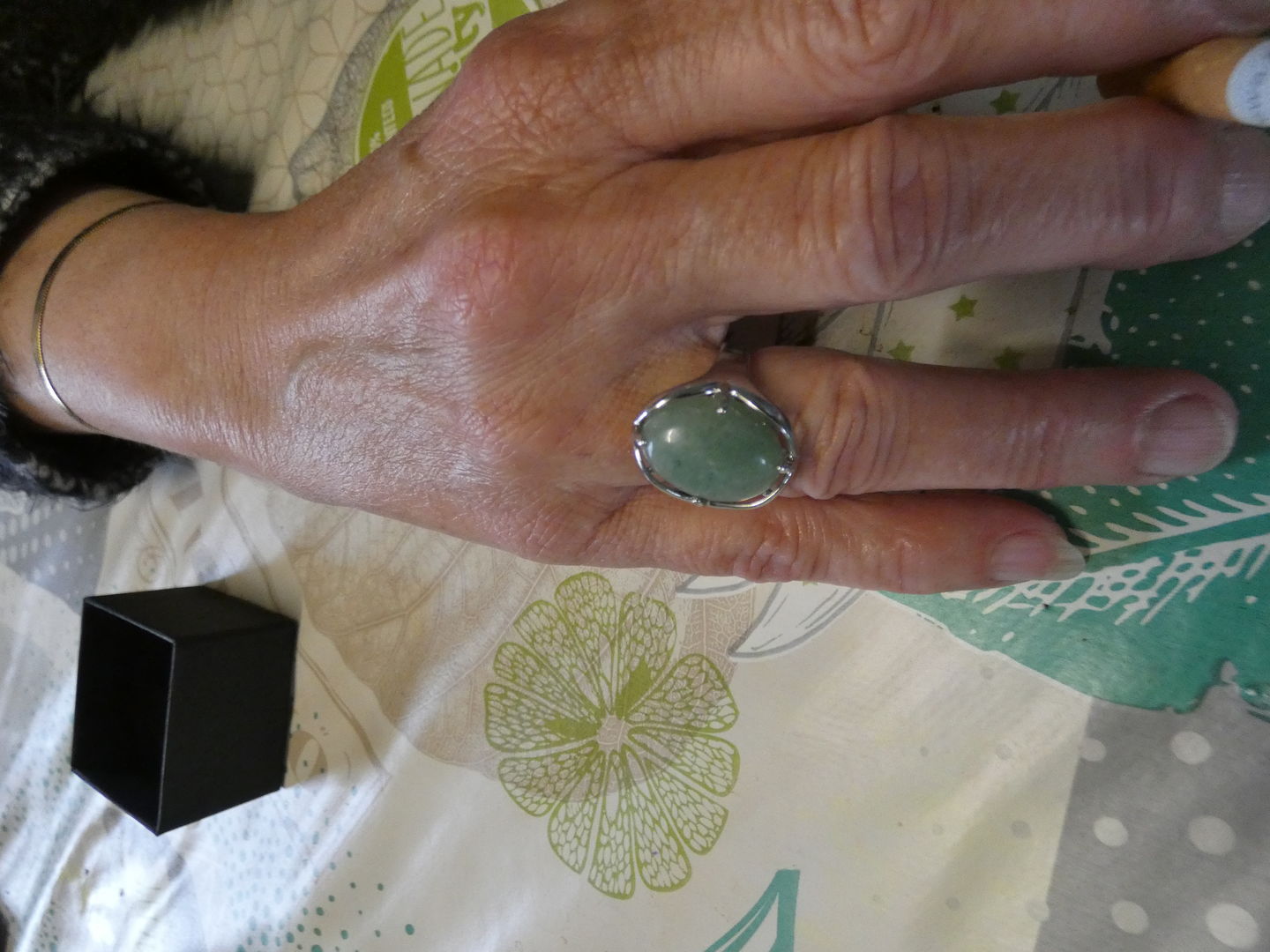 Customer photo review of Bague Aventurine