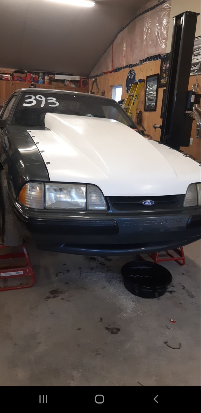 Customer photo review of Motion Raceworks 1979-93 Fox Body Dzus Hood Rails (38.75") (Black Anodized)