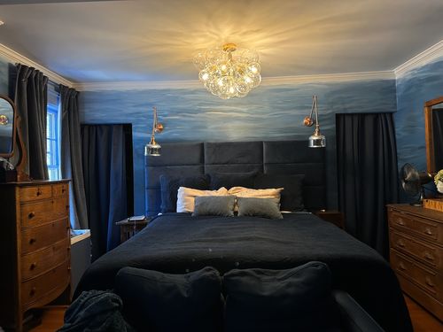 Customer photo review of Modern Cluster Glass Bubble Chandelier / Semi Flush