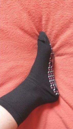 Customer photo review of Selvopvarmende akupressur-sokker
