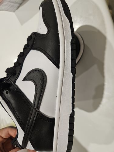 Customer photo review of Nike Dunk Low 'Panda Black White' Women's (GS)
