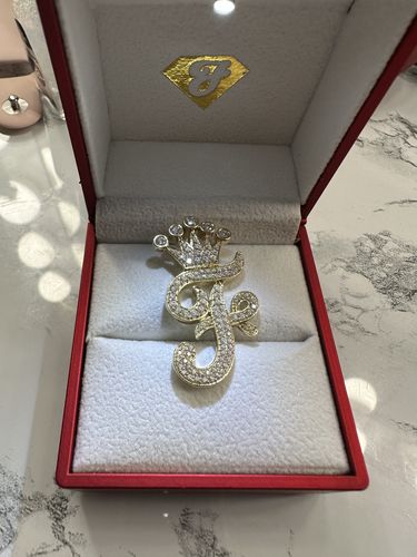 Customer photo review of *NEW* 14K All Initial Pendant-JTJ™