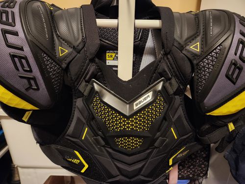 Customer photo review of Bauer Supreme Ultrasonic Senior Shoulder Pads
