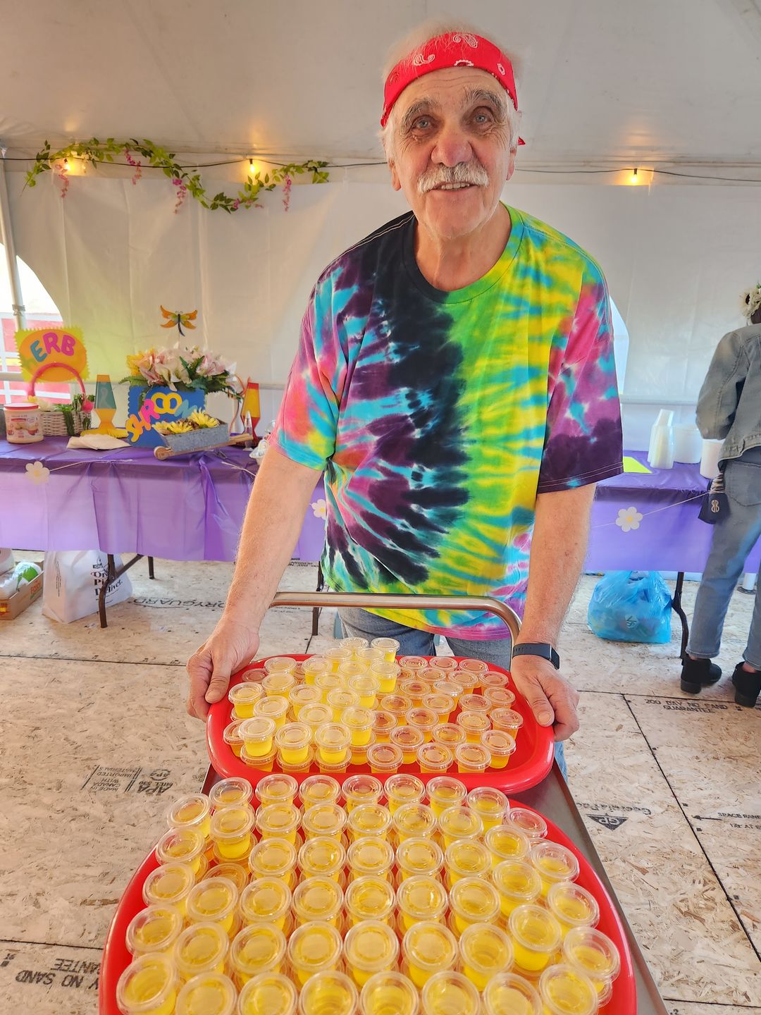 Customer photo review of Flashback Tie Dye T Shirt
