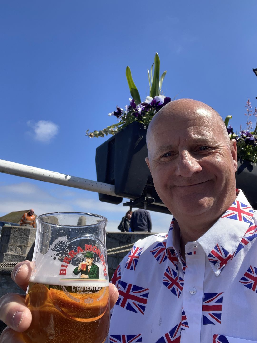 Customer photo review of Union Jack all over print shirt - Short sleeve