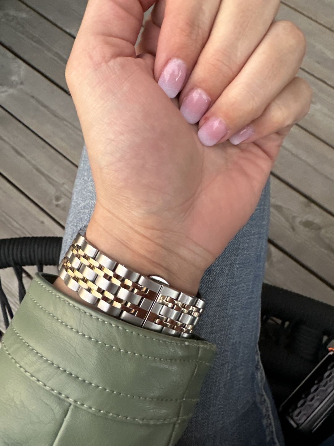 Customer photo review of Themis Stainless Band