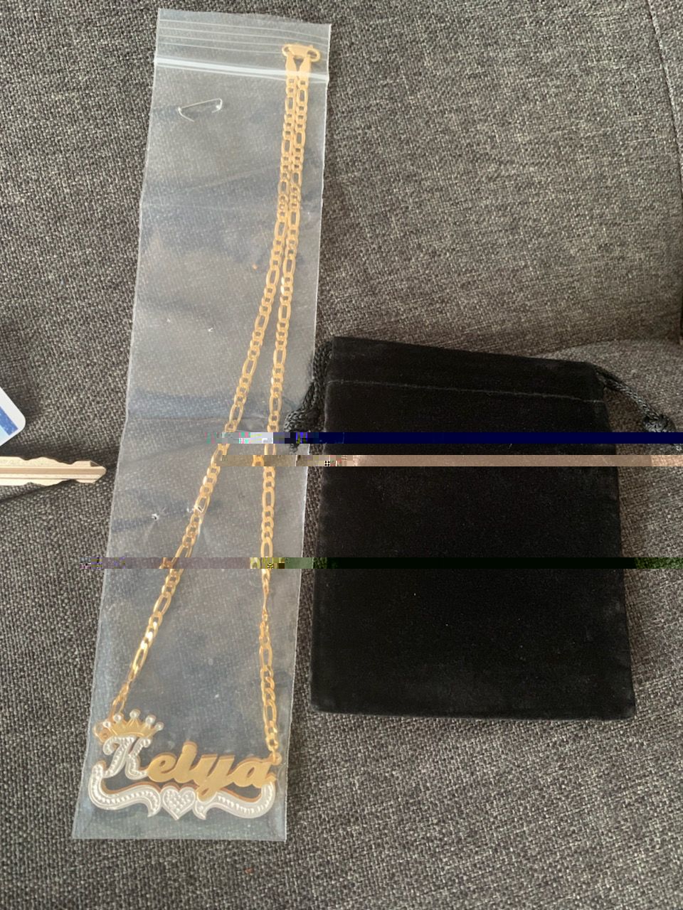 Customer photo review of Double Plated Name Necklace "Christina"