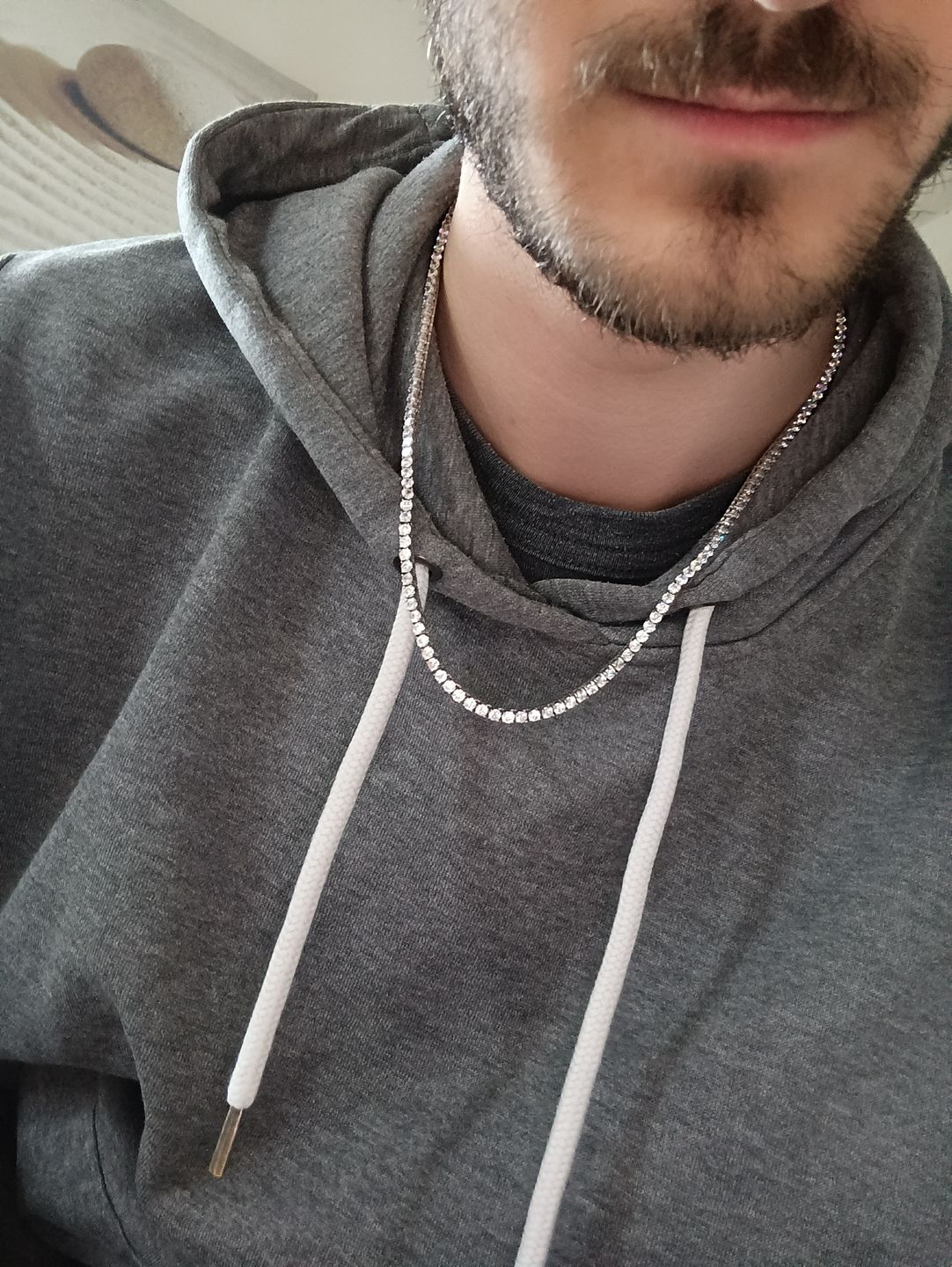 Customer photo review of ICE BREAKER CHAIN. - 3MM WHITE GOLD