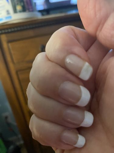 Customer photo review of Rocket Nail Fuel Color - French White
