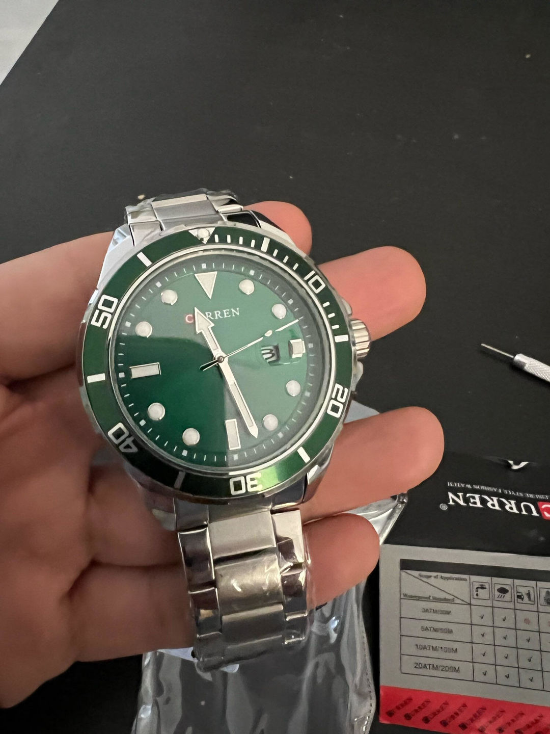 Customer photo review of Curren Sub® orologio uomo acciaio