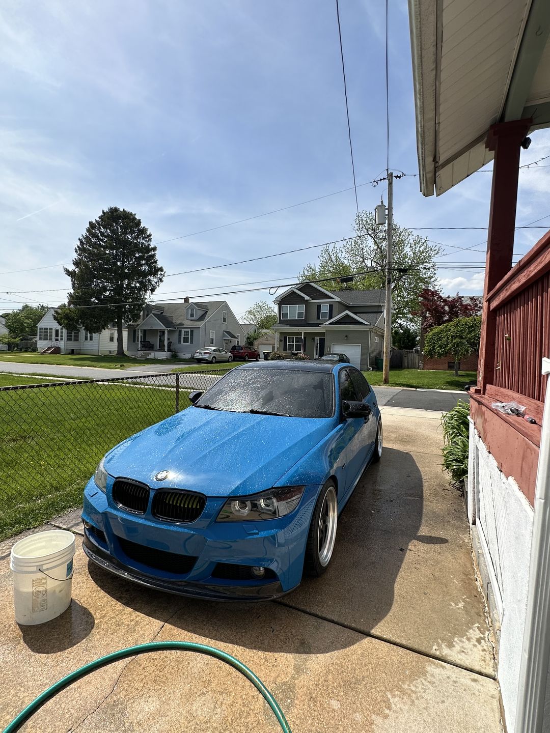 Customer photo review of High Glossy Laguna Blue Vinyl Wrap