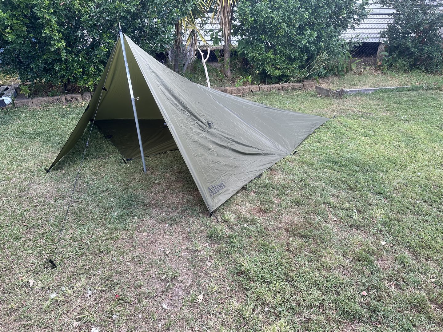 Customer photo review of 3m x 3m Lightweight Tarp