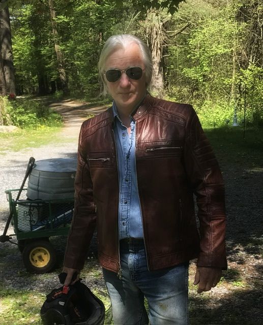 Customer photo review of Vintage Cafe Racer Cowhide Leather Moto Jacket