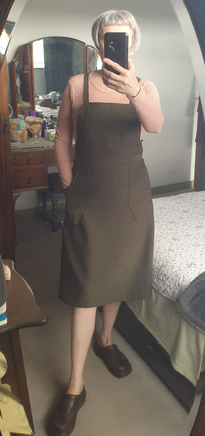 Customer photo review of Linen Look Suiting Fabric