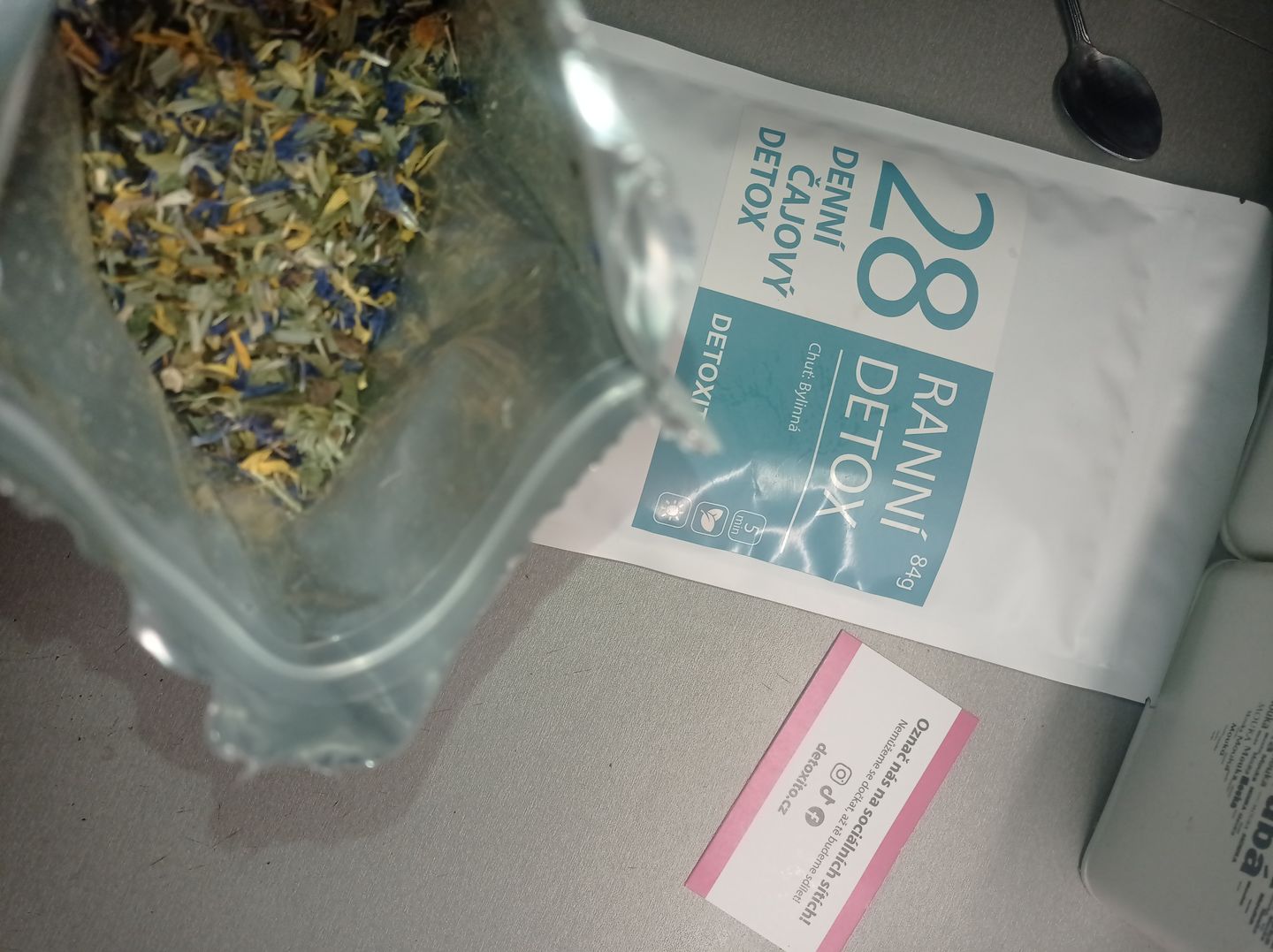 Customer photo review of Ranní Detoxikační čaj (28 denní)
