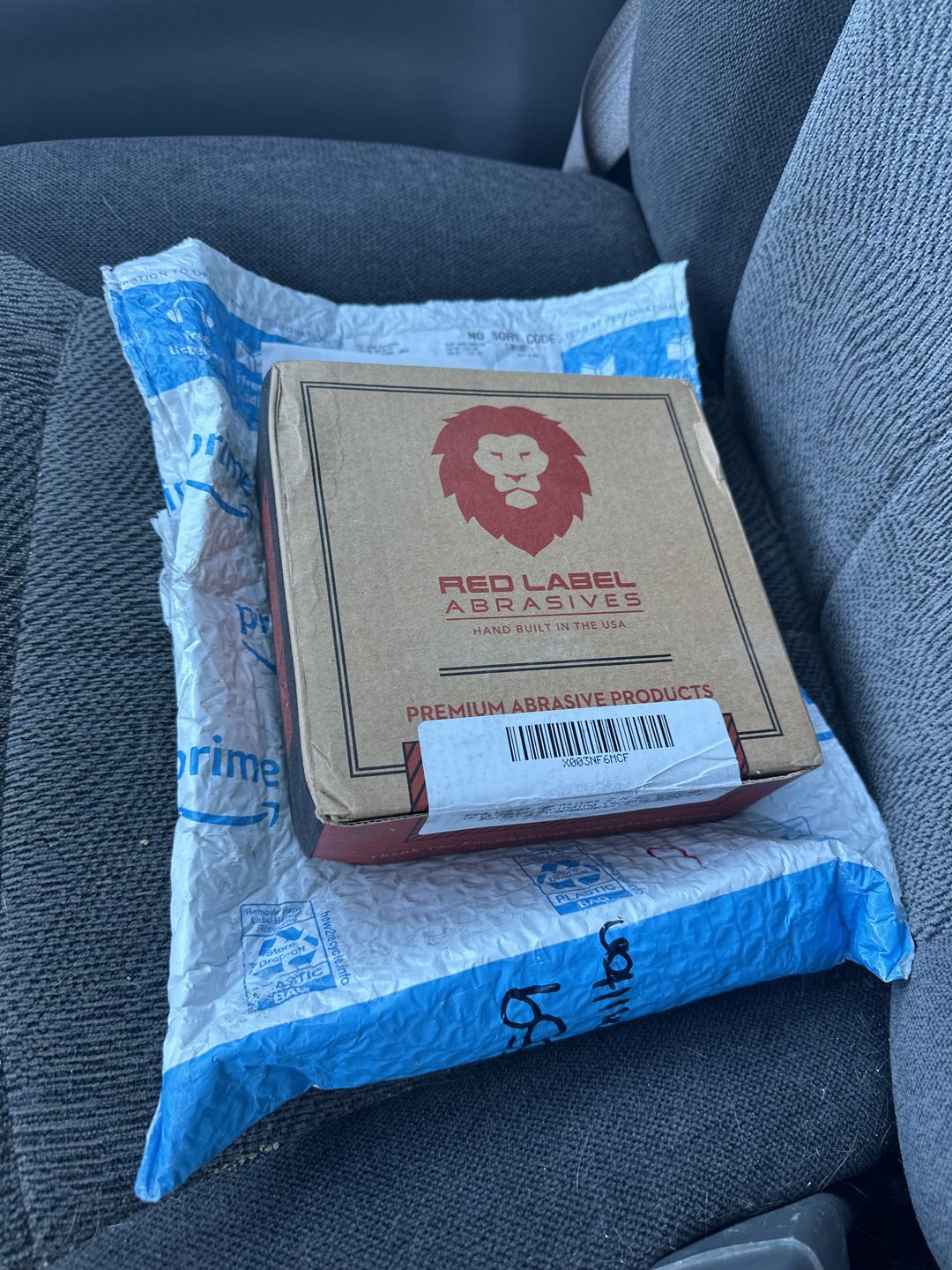 Customer photo review of 2 x 42 Inch EdgeCore Premium Ceramic Grinding Belts, 6 Pack