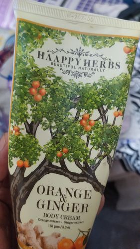 Customer photo review of Orange & Ginger Body Cream 150gm (Stress Relief Therapy)
