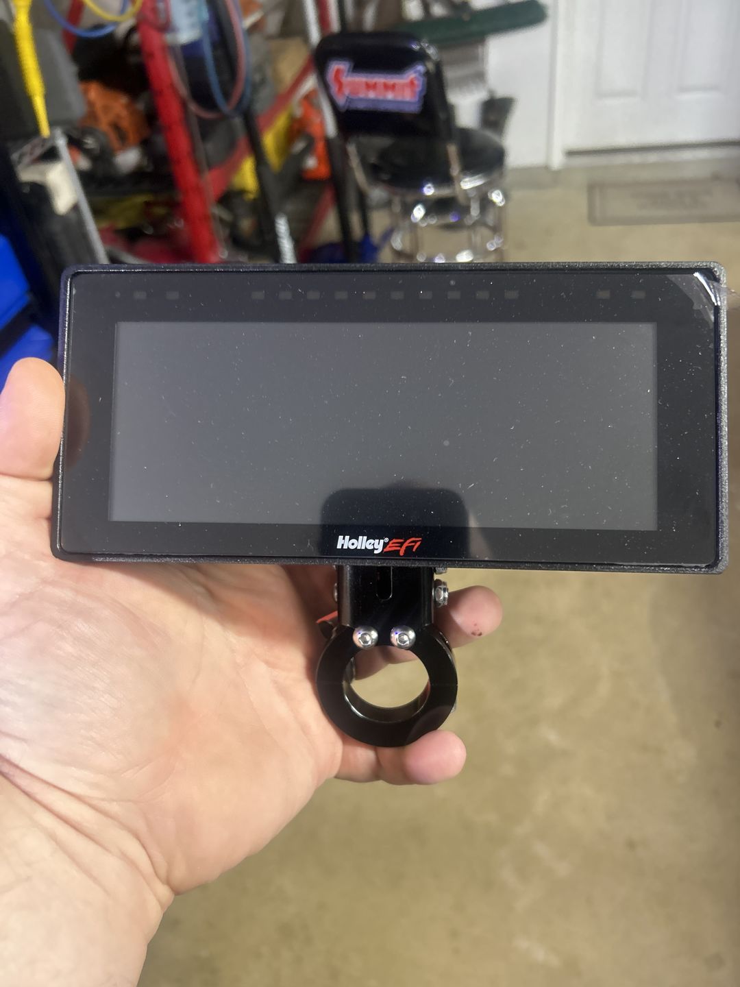 Customer photo review of Holley 6.86" 553-112 Adjustable Dash Mount w/ Billet Clamp 15-01013